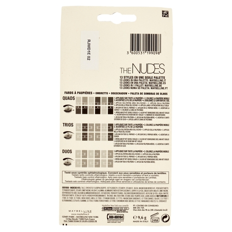 Maybelline Palette The Nudes 9,6 g